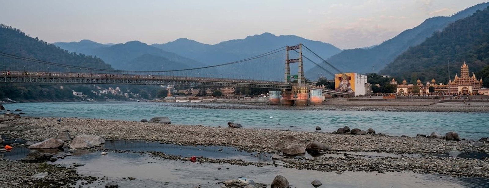 The Ganga and Himalayan foothills at Rishikesh