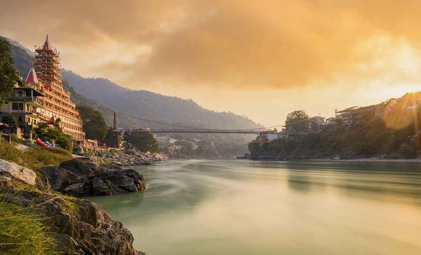 The Ganga at Swargashram in Rishikesh