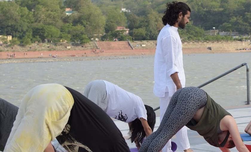 Group of Yin yoga teacher training students at Avatar Yoga School